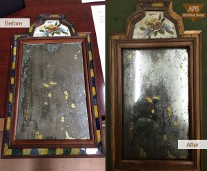 Antique-mirror-restoration-assembly-frame-gilding-leaf-silvering-glass-detail